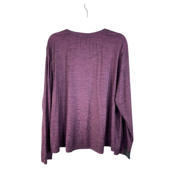 Bombas Womens Long Sleeve Purple Top 2X Merino Wool & TENCEL Lyocell - Picture 5 of 7